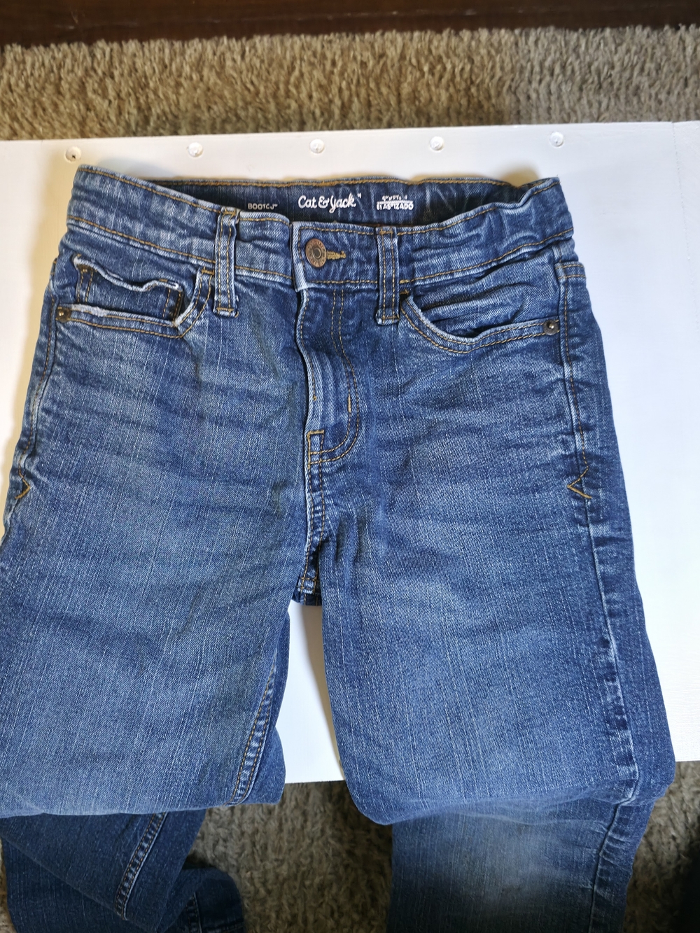 Cat & Jack Dark Blue Kids' Straight-Leg Jeans
